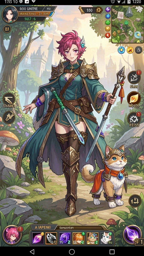 Tampilan menu game yang mudah dinavigasi dan seru.