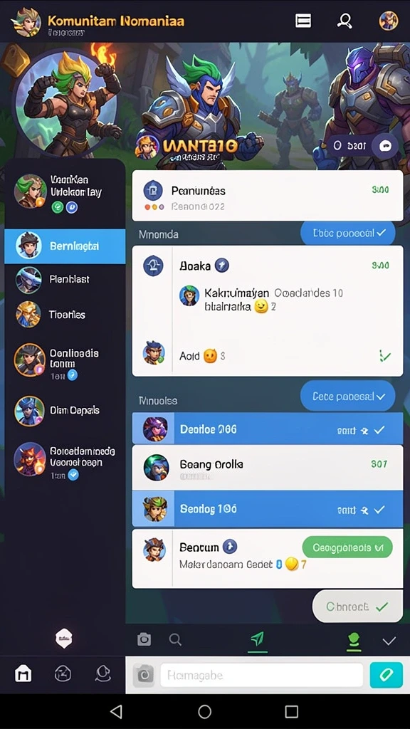 Lingkungan game yang penuh warna dan detail yang memukau.