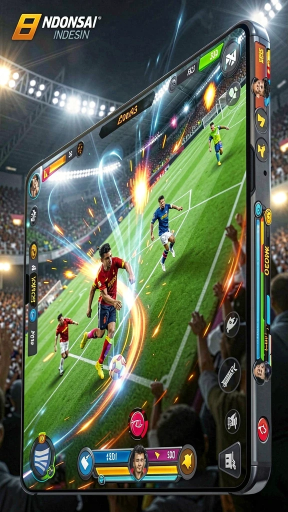 Menu pilihan game yang beragam dan mudah diakses.