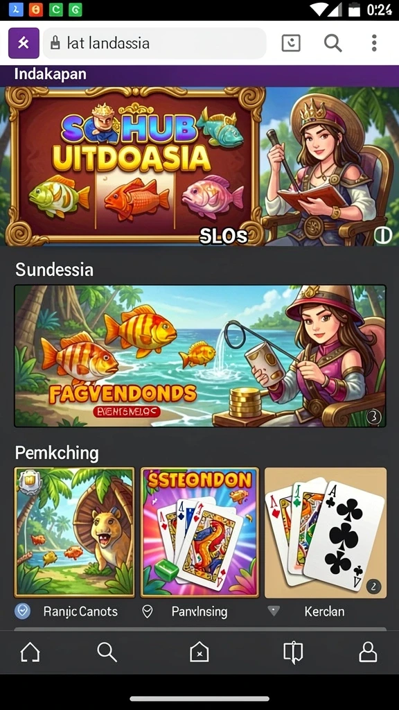 Screen dalam game dengan grafis yang memukau.