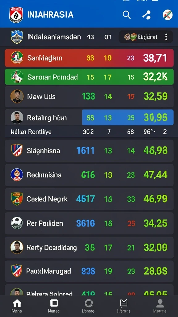 Screenshot dari fitur sosial untuk berbagi pencapaian.