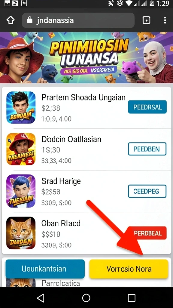 Mode permainan yang penuh tantangan dan seru.