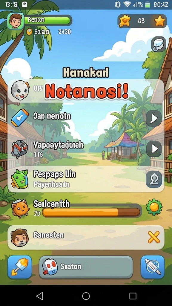 Tampilan antarmuka yang menarik dan modern.