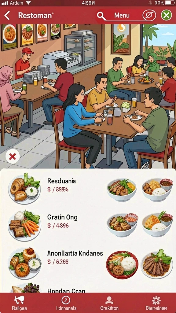 Tampilan antarmuka yang menarik dan user-friendly.