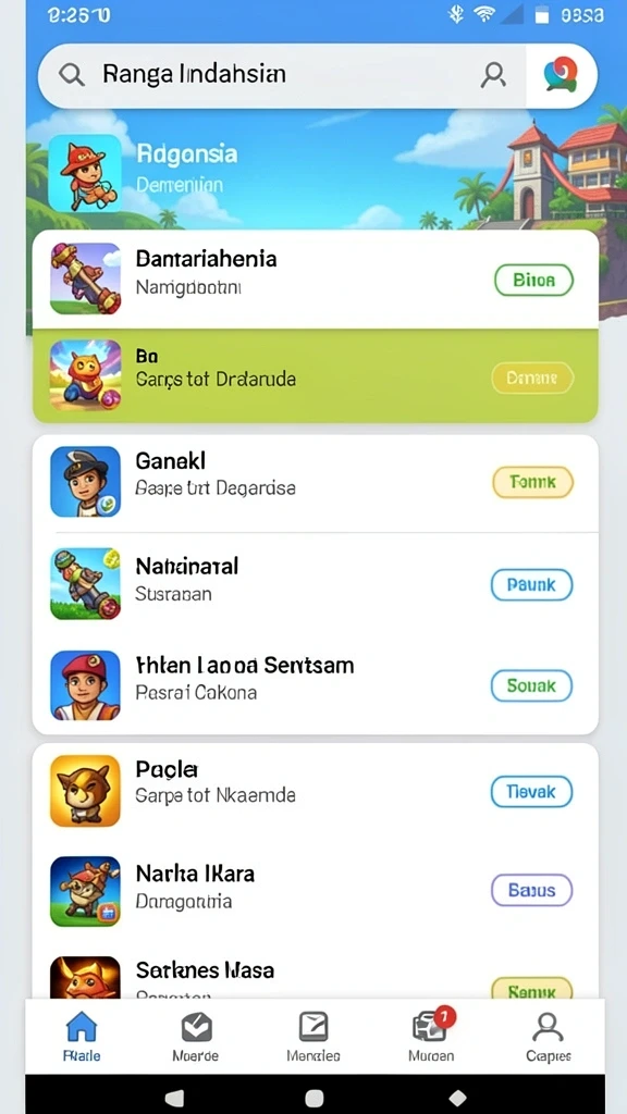 Tampilan karakter utama dengan pakaian epik.