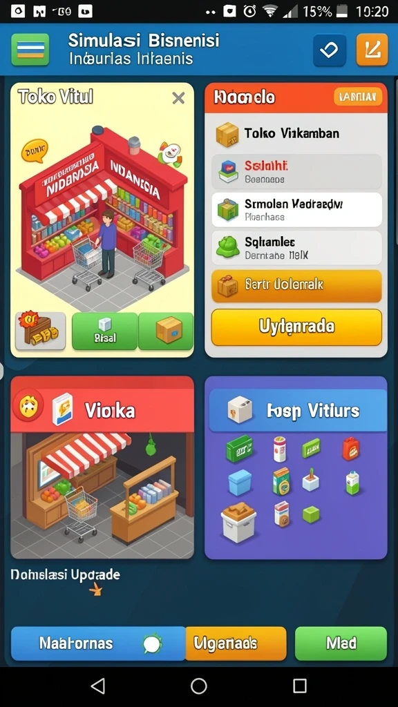 Screenshot menunjukkan antarmuka utama aplikasi yang menarik.