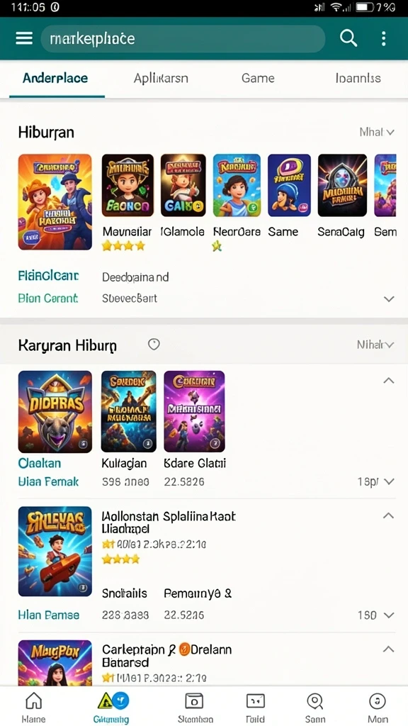 Tampilan antarmuka yang menarik dan modern.