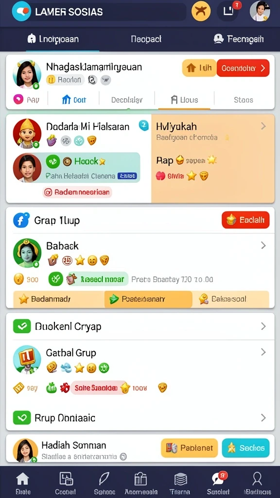 Tampilan awal yang menarik dan ramah pengguna.