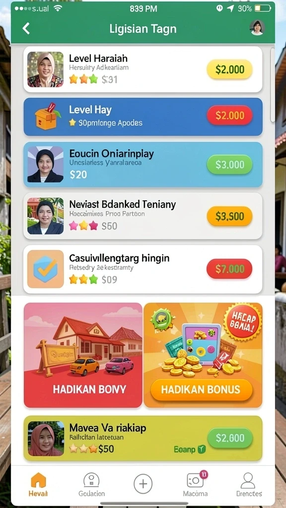 Berbagai karakter menarik untuk dipilih.