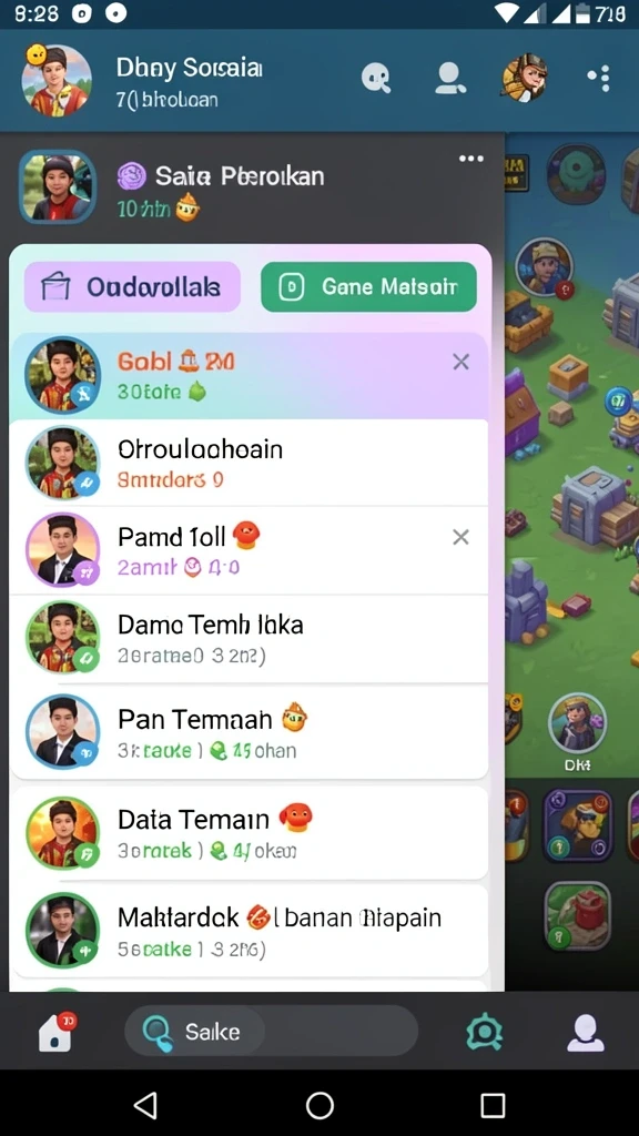Tangkapan layar tampilan grafik yang menarik.