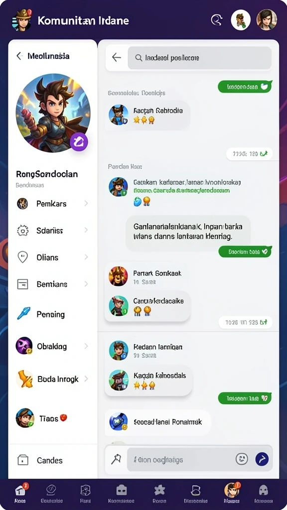 Tampilan antarmuka yang user-friendly.