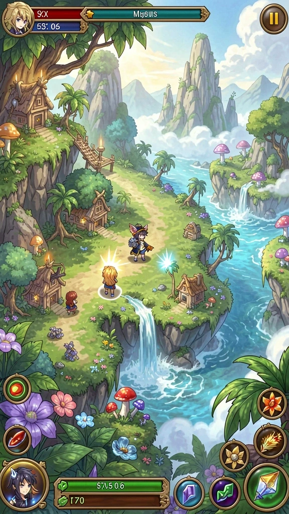 Beragam item dan power-up yang tersedia untuk pemain.