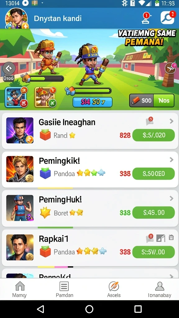 Gameplay yang penuh aksi dan tantangan.