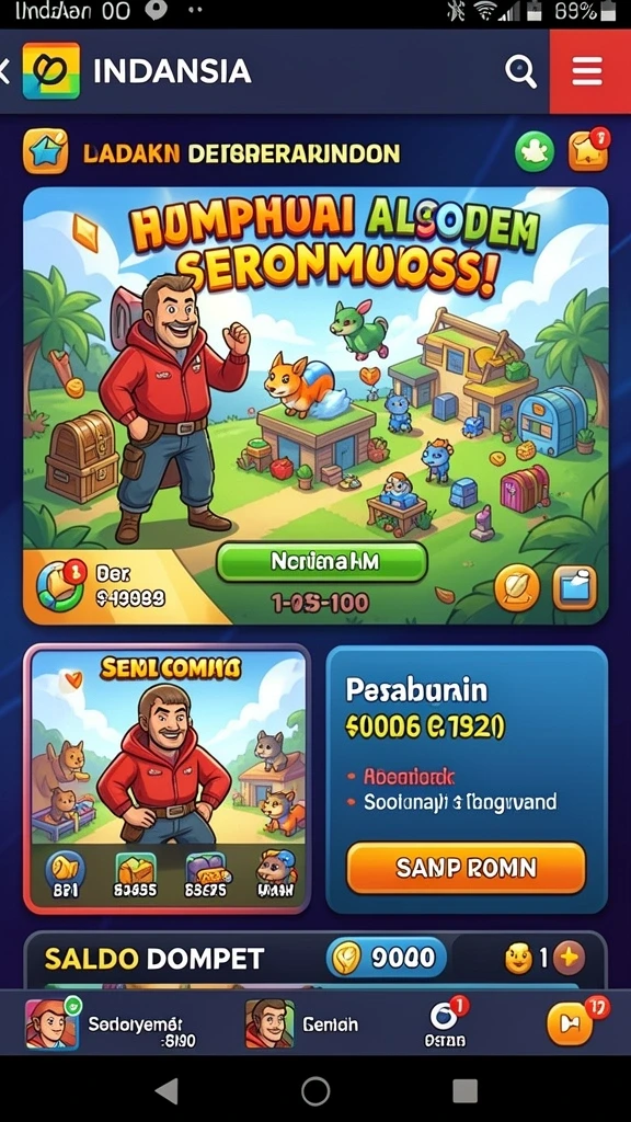 Karakter unik dengan kemampuan berbeda-beda.