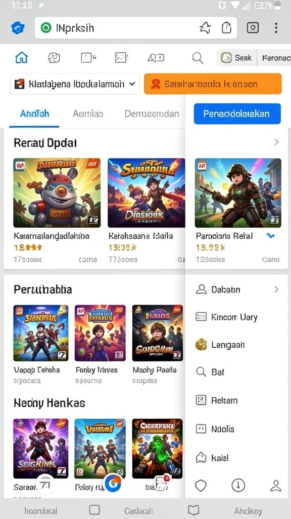 Tampilan karakter utama dalam aksi petualangan.