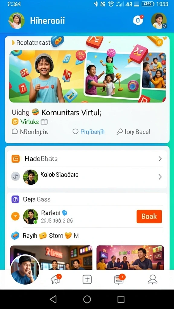 Tangkapan layar menampilkan grafis menawan dari dunia VESPA69.