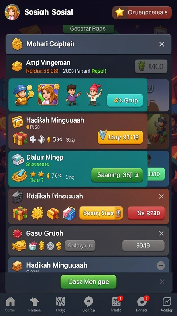 Fitur kustomisasi karakter yang mendalam.